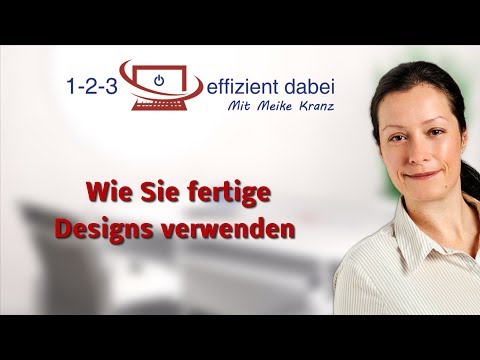 PowerPoint Tipp - Wie Sie fertige Designs verwenden