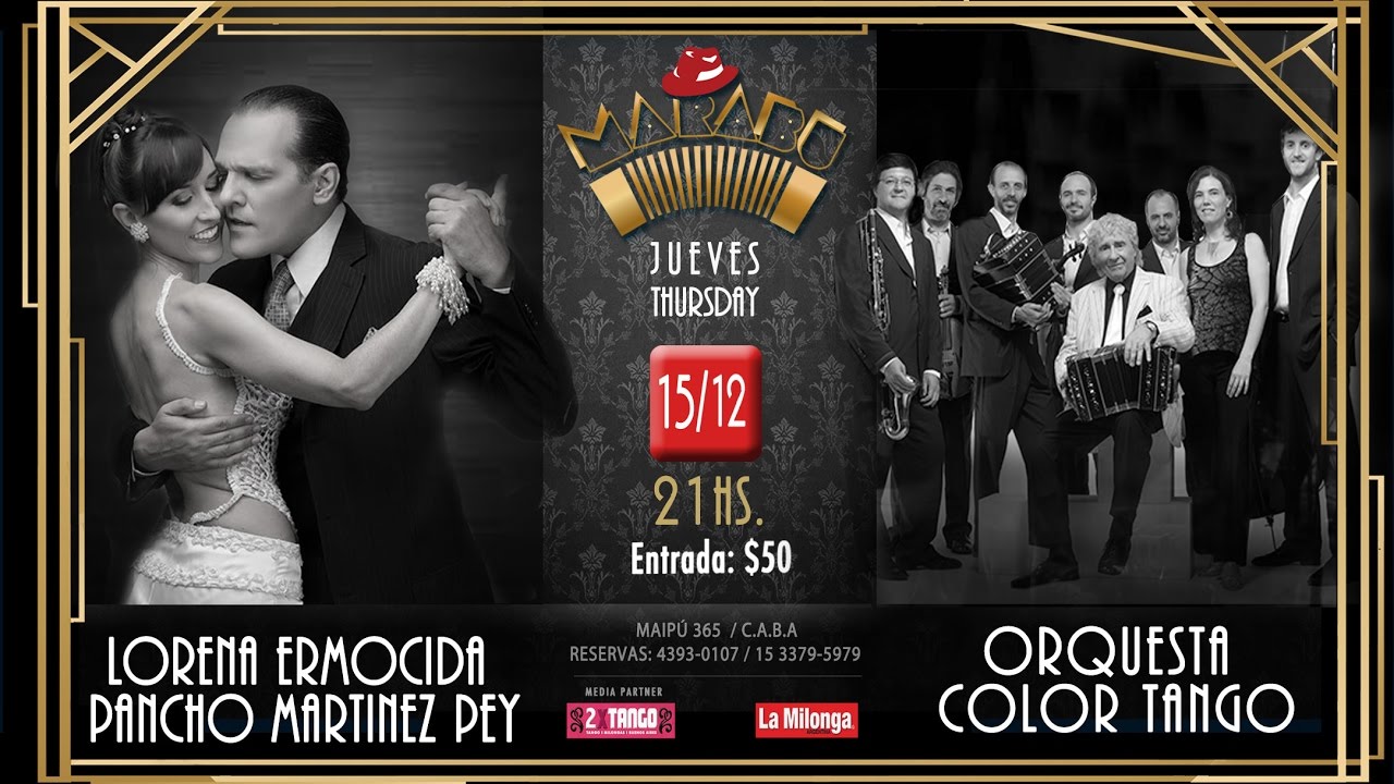 ►MARABU / 15 DIC - LORENA ERMOCIDA Y PANCHO MARTINEZ PEY