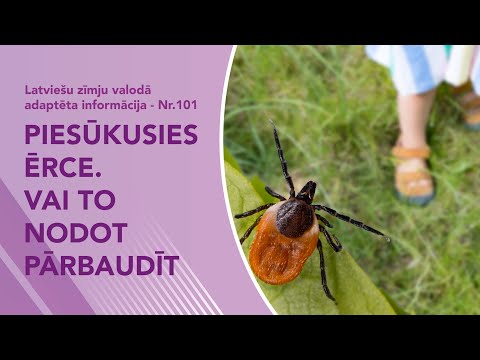 Video ziņas Nr. 101 “Piesūkusies ērce. Vai to nodot pārbaudīt”