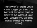 Tyler Ward - The Hardest Thing (Lyrics) 