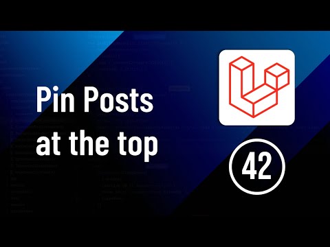 Pin Posts at the top of the Profile Page - Part 42 | Laravel Social Media Website