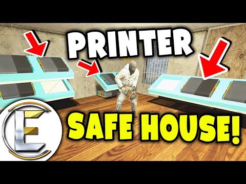 Printer Safe House! - Gmod DarkRP Life (Make Your Base Raid Proof Keep Money Printers, Bitcoin Safe)