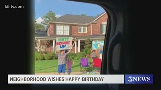 Neighborhood helps put on birthday 