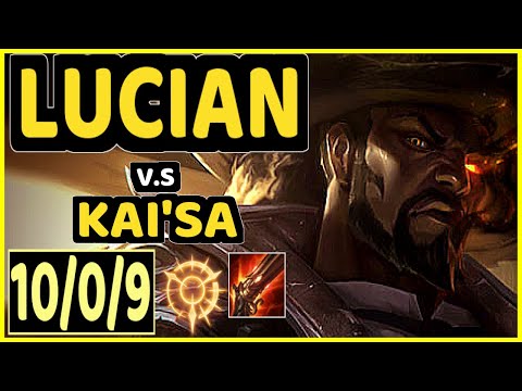 CHRISBERG (LUCIAN) vs KAI'SA - 10/0/9 KDA BOTTOM ADC CHALLENGER GAMEPLAY - EUW