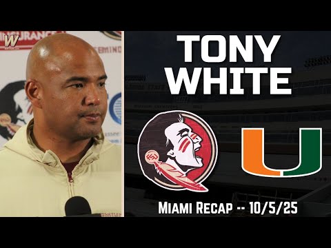 Tony White FSU Miami Recap 10-5-25 | FSU Football | Florida State Football | Warchant TV