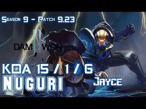 DWG Nuguri JAYCE vs AKALI Top - Patch 9.23 KR Ranked