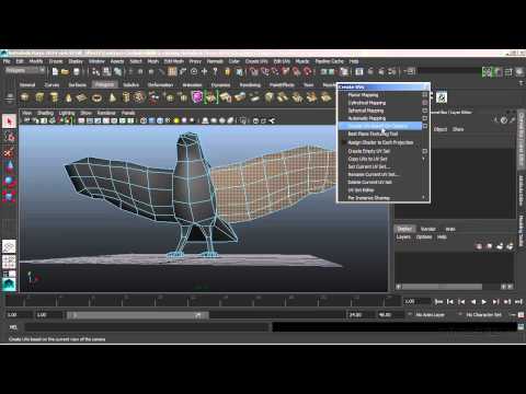 Autodesk Maya 2014 Tutorial | UV Mapping - Part 1