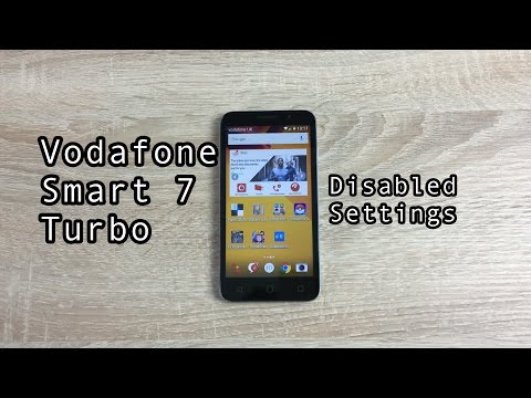 Vodafone Smart 7 Turbo Disabled Settings