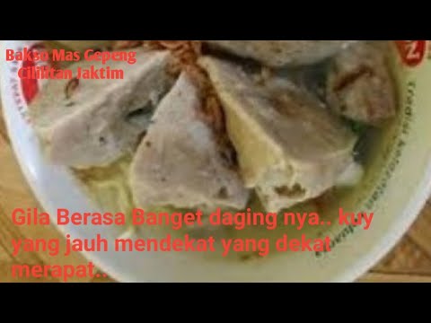 Bakso Mas Gepeng Wonogiri, Maknyus di Jaktim hanya 20rb kenyang @baksobennar