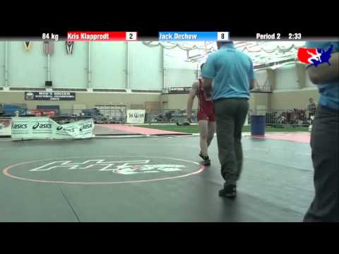 Kris Klapprodt vs. Jack Dechow at 2013 ASICS University Nationals - FS
