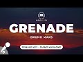 Grenade - Bruno Mars (Female Key - Piano Karaoke)