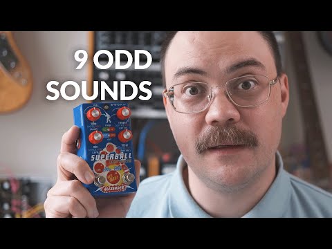 9 Odd Sounds into SuperBall delay by Alexander Pedals