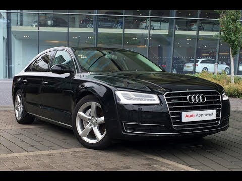 KU66CYF AUDI A8 L TDI QUATTRO SE EXECUTIVE BLACK 2017, West London Audi