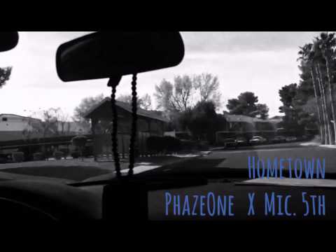 PhazeOne X Mic. 5th spittin "Hometown" on the way to the studio.