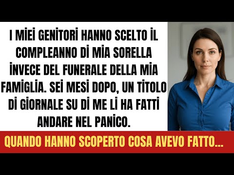 La Mia Famiglia Ha Scelto una Festa Invece del Funerale... Poi Hanno Scoperto il Testamento