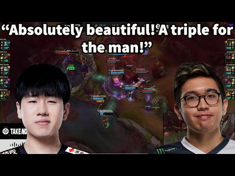 RNG Play The Teamfight Perfectly Against EG!! Gala Triple Kill!!