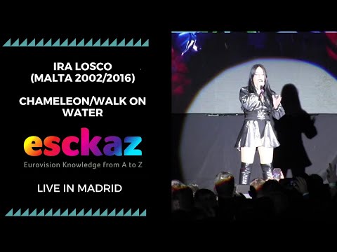 ESCKAZ in Madrid: Ira Losco (Malta 2002/2016) - Chameleon/Walk On Water (at PrePartyES 2019)