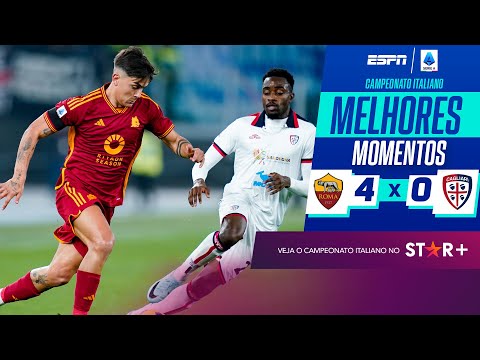 Gols e lances de Roma x Cagliari