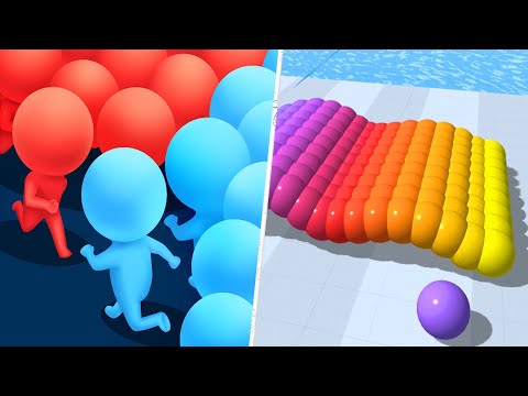 Satisfying Mobile Games 2023 - Count Master 3D, Canvas Run