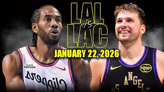 Los Angeles Lakers vs Los Angeles Clippers Full Game Highlights – January 22, 2026 | NBA Season