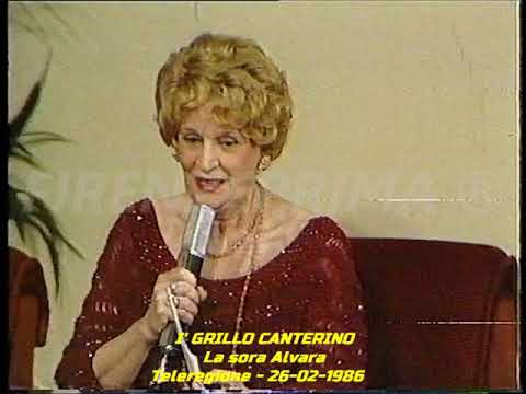 I' Grillo canterino  II stagione - La sora Alvara. Wanda Pasquini - Teleregione - 26-02-1986