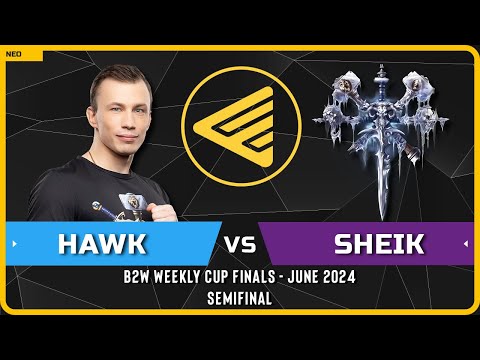 WC3 - [HU] HawK vs Sheik [UD] - Semifinal - B2W Monthly Cup June 2024