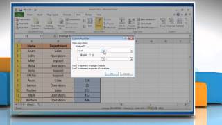 How to filter rows in Microsoft® Excel 2010