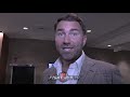 EDDIE HEARN SAYS JOSHUA COULD FIGHT TYSON FURY ON ESPN "IF FURY SERIOUS, WOULD LOVE TO LOOK AT IT"