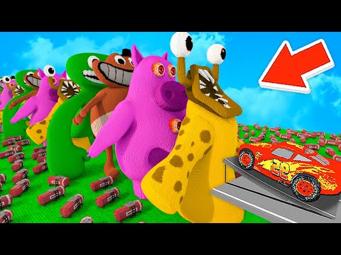 CARS Jump Over Nibbler, CHEF PIGSTER, Sheriff Jeff, Jumbo Josh (Teardown Mods)