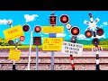 Railroad Crossing Searching For The Owner Of A Dropped Item Passage à Niveau