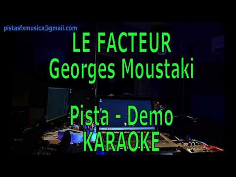 Karaoke Le facteur - Georges Moustaki Pista Demo