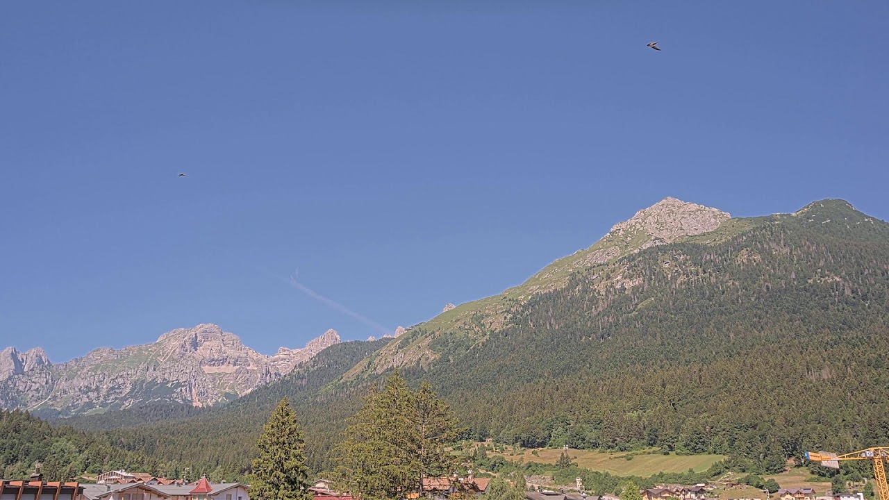 Live webcam view of Brenta Dolomites from Andalo