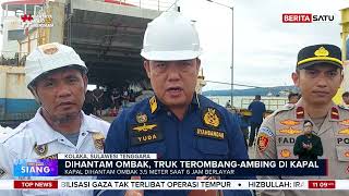 Download lagu Ombak Tinggi di Teluk Bone, Bus dan Truk Terbalik di KMP Mandala #beritasatu mp3