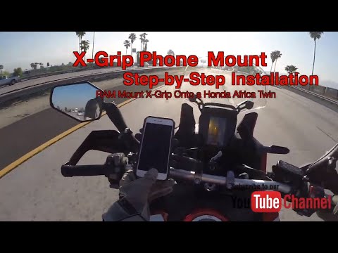 Best Motorcycle Phone Mount - How to Install a RAM Mount X-Grip any Motorcycle