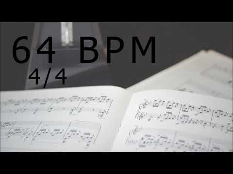 Free Online METRONOME 64 BPM 4/4 (Music practice)