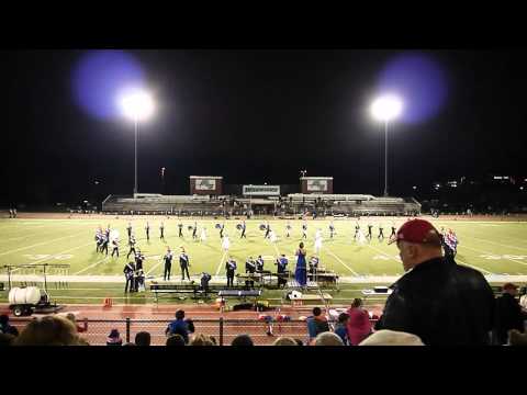 WLHS Marching Band Football game Performance 2013, Blue