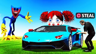 Stealing POPPY PLAYTIME CARS (GTA 5)