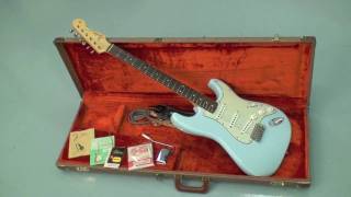 Video thumbnail for Original Vintage 1962 Fender Stratocaster Custom Color Sonic Blue Part 2 by VintageSalesInc