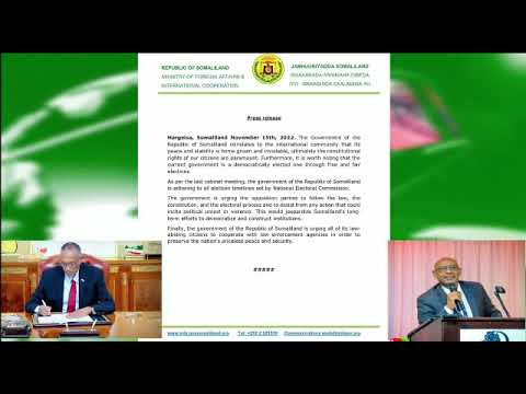 The Government of the Republic of Somaliland reinstates to the international community that its peace and stability is home grown and inviolable, ultimately the constitutional rights of our citizens a