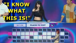 Emiru guesses with only one letter on the board