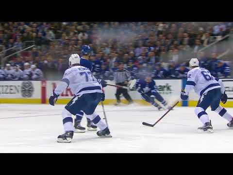 Jake Gardiner 4th  Goal of the Season! 2/12/2018 (Tampa Bay Lightning at Toronto Maple Leafs)