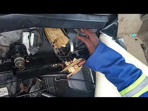 Location of a high pressure pump on a VOLVO CX90