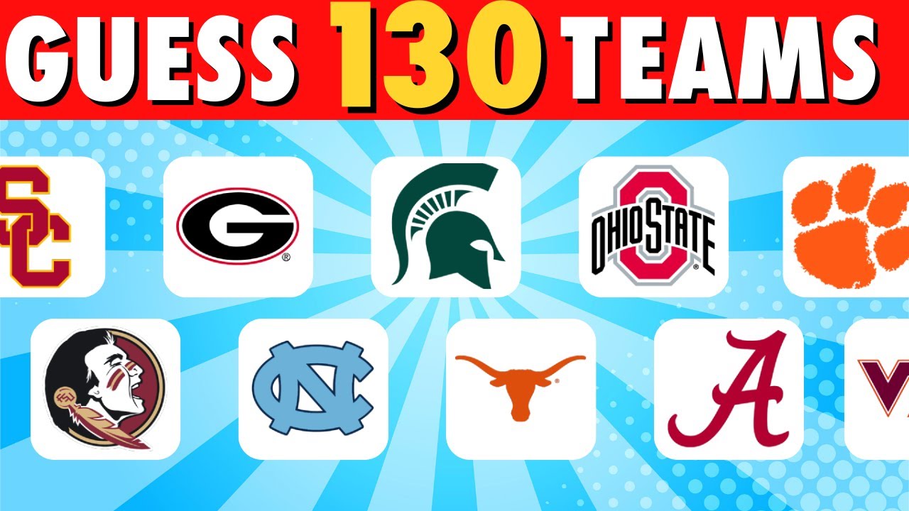 Guess 130 College Football Teams 🏈 | Duke, LSU, Georgia