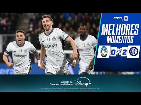 Gols e lances de Atalanta x Internazionale