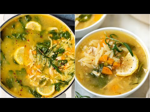 This Lemon Chicken Orzo Soup is the perfect soup for ANY season