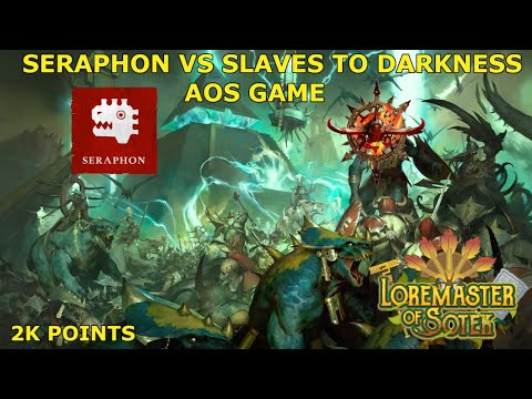 Age of Sigmar Live Match! Seraphon vs. Slaves to Darkness 2K Point Game
