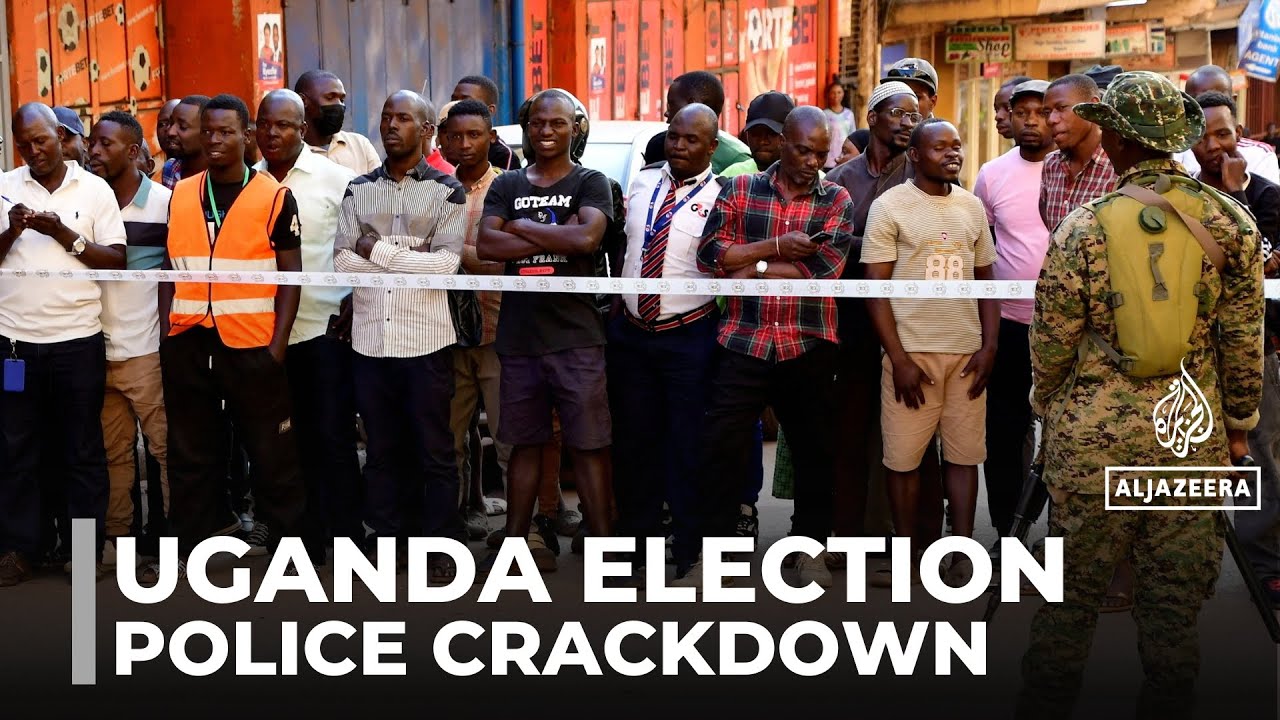 Uganda election: Police use tear gas on protesters in Kampala