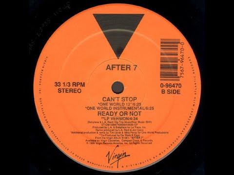 After 7 - Can't Stop (One World 12")