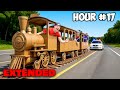 Driving 100 Hours In A Cardboard Train EXTENDED