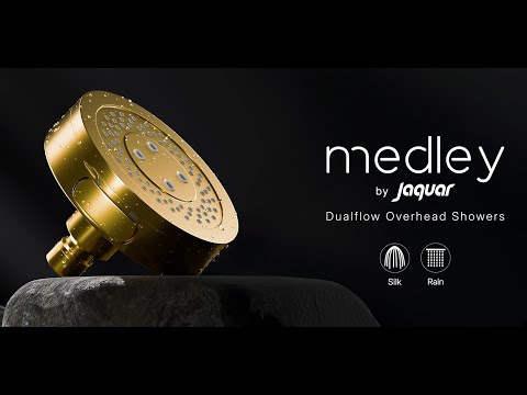 Introducing New Button Touch Dualflow Overhead Showers I Medley by  Jaquar